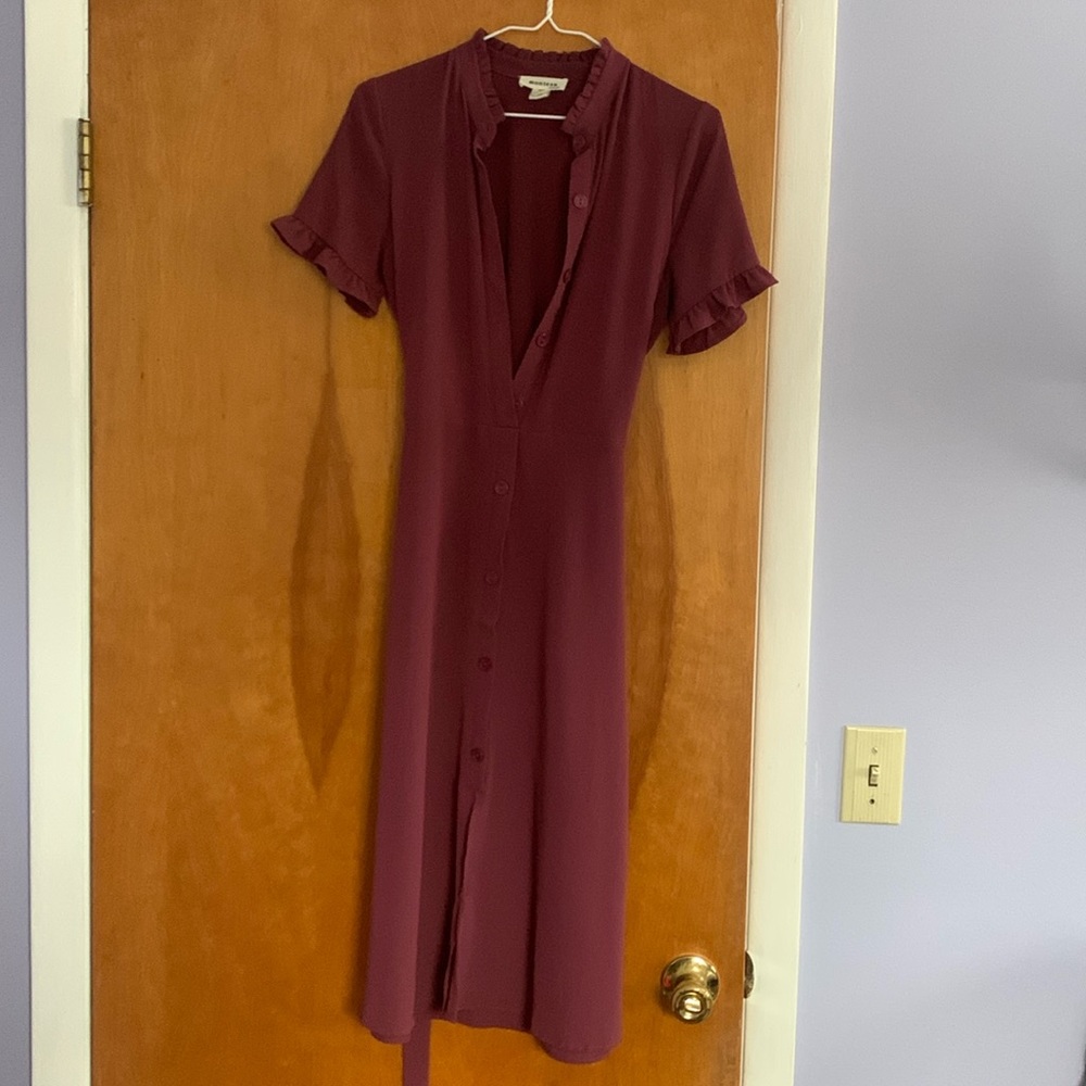 Purple dress below the knee